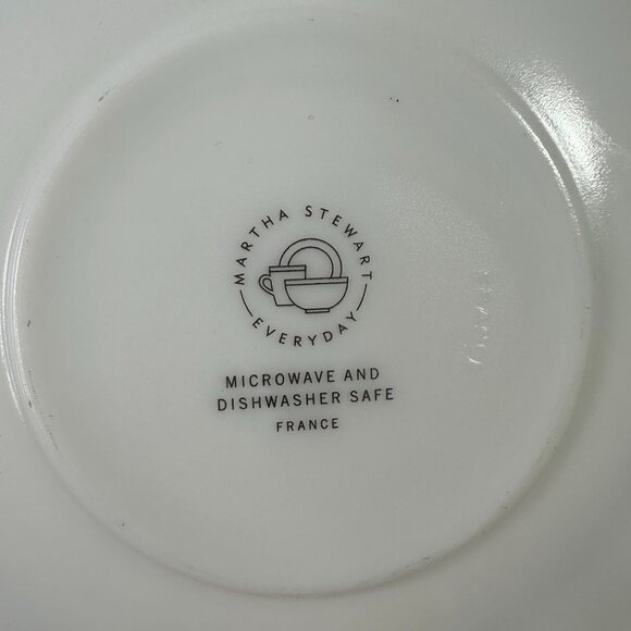 Martha Stewart Everyday Garden Trellis Blue & White Saucer Plate - Picture 2 of 7